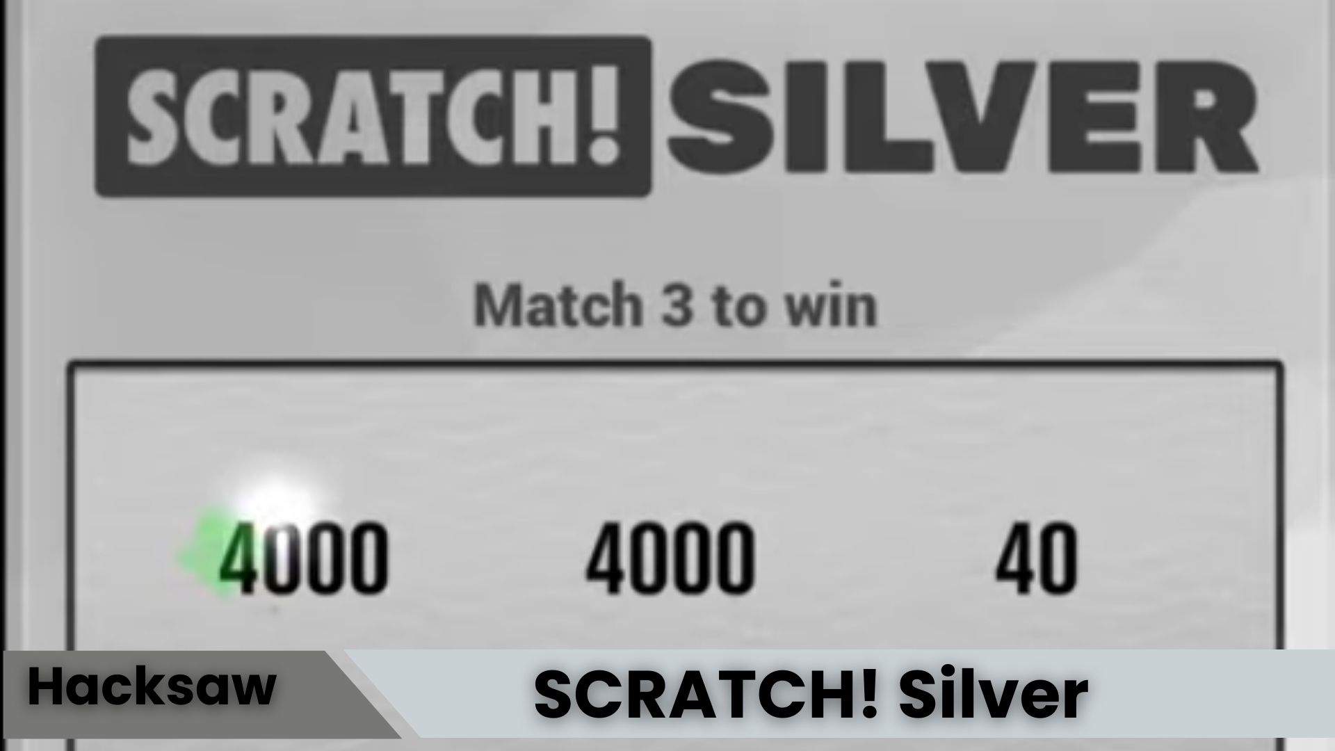 SCRATCH! Silver Oyna